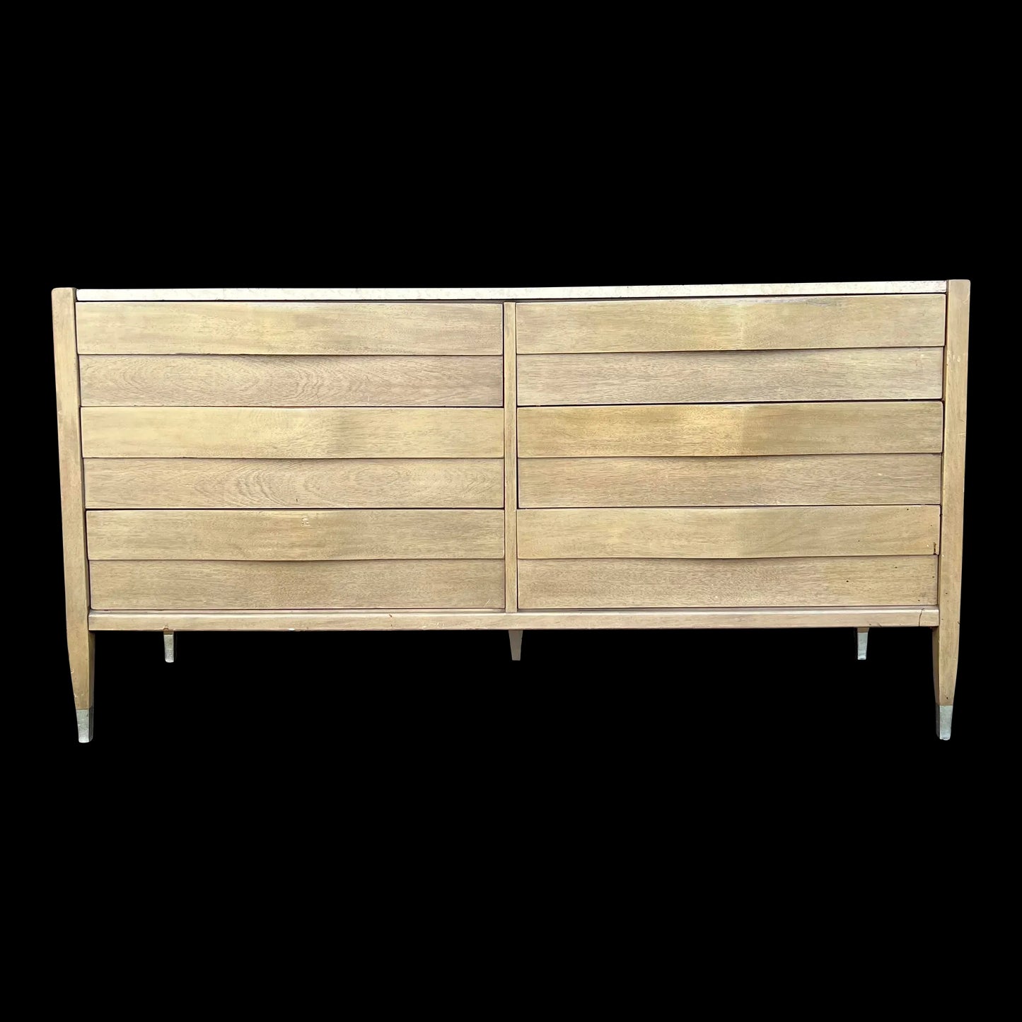 American of Martinsville Travertine Top Dresser