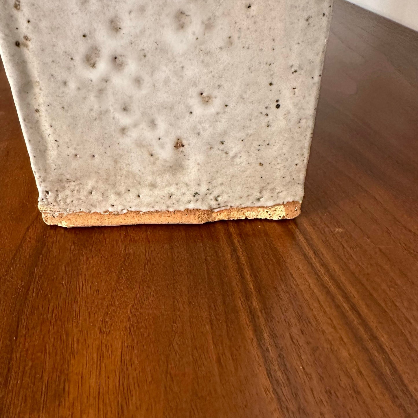 Large Slab-Made Ceramic Floor Vessel Signed