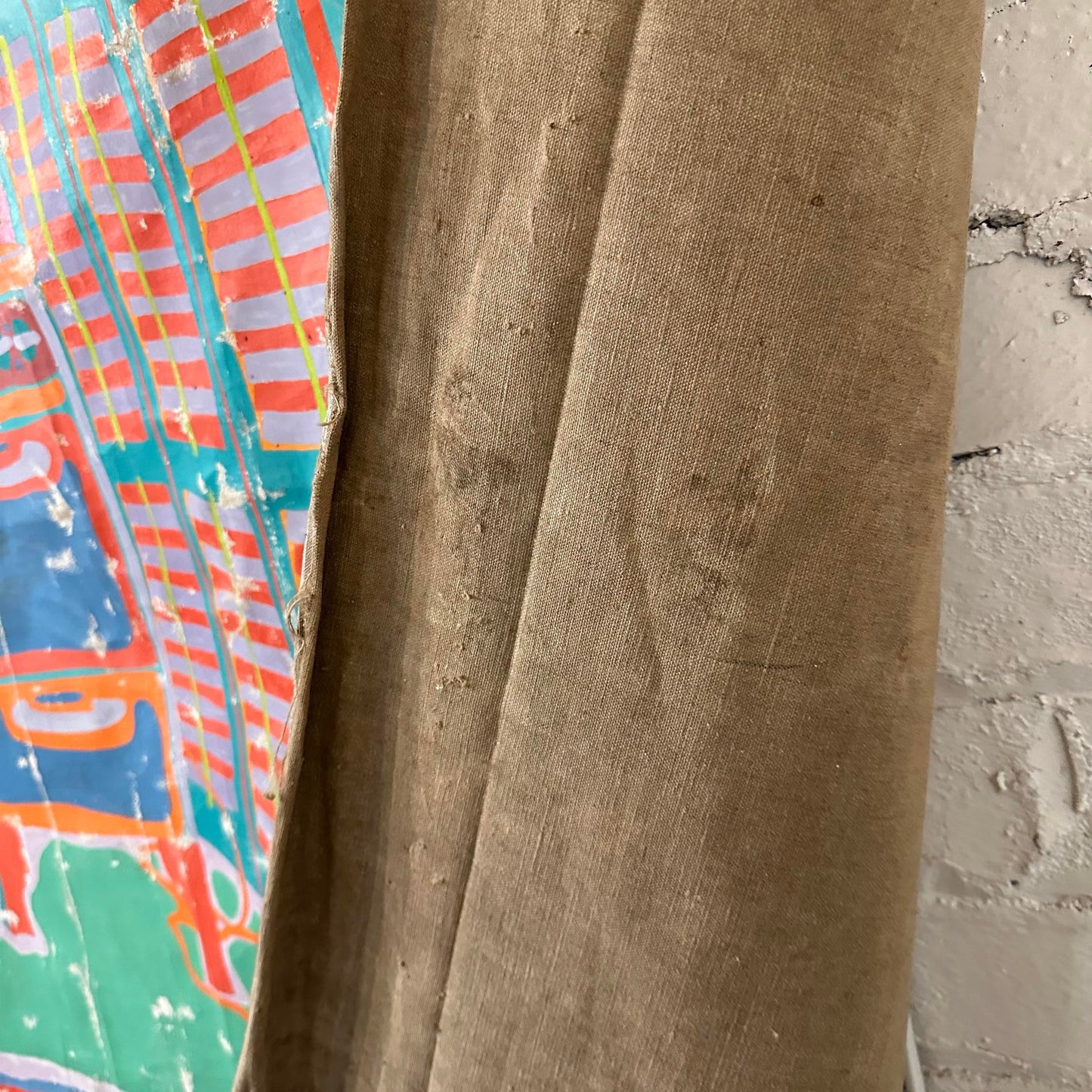 Clayton Pond "Rent Controlled Apartment" American Artist Large Colorful Original Painting