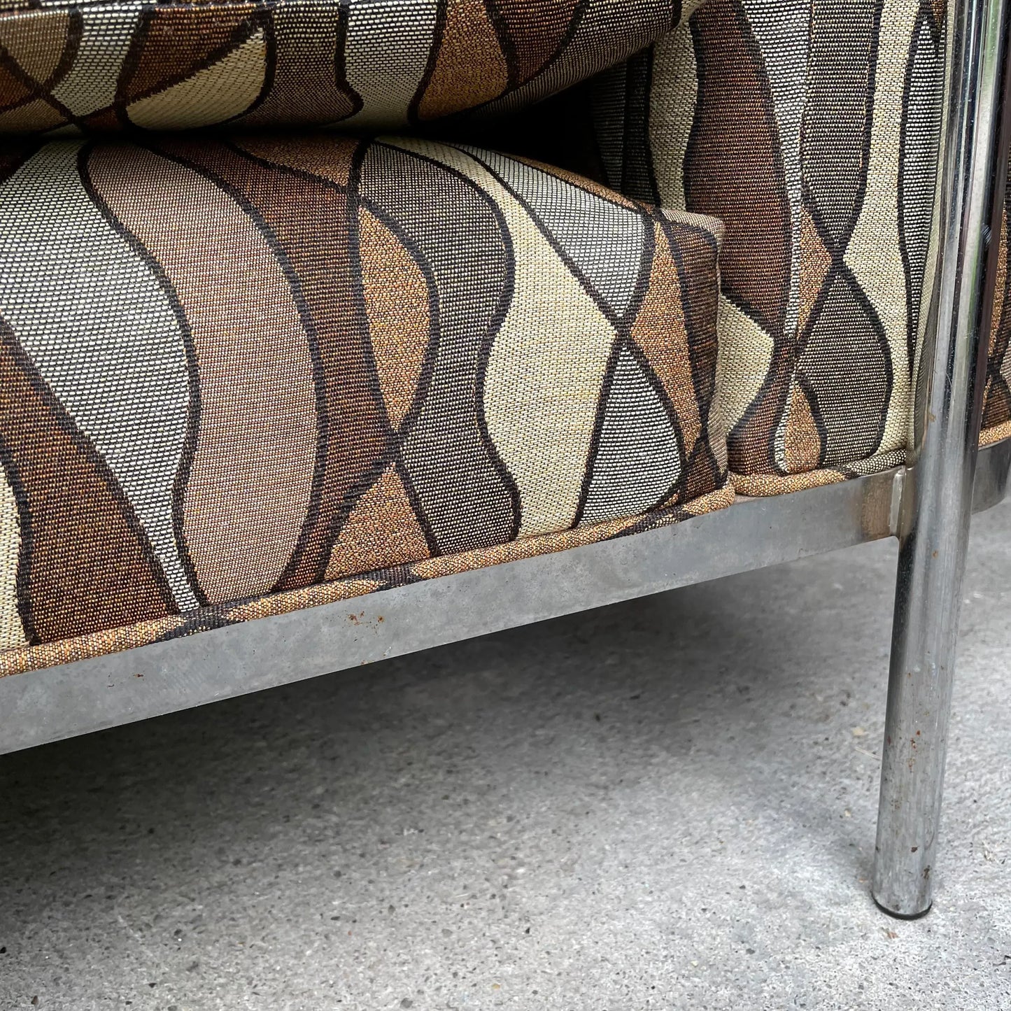 Corbusier Style Club Chair by Jack Cartwright 1970’s American Midcentury