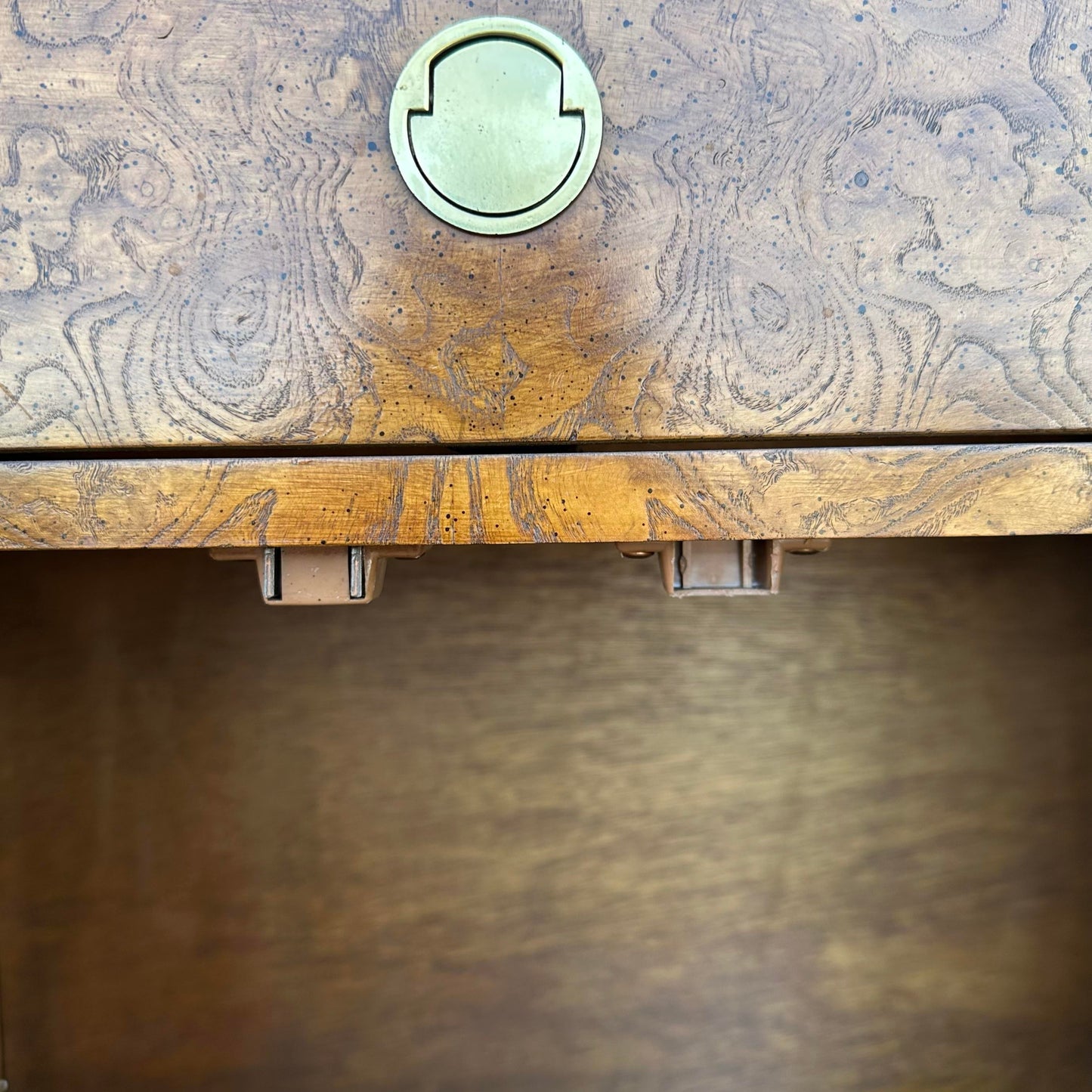 Pair of Century Furniture Burl Wood Nightstands End Tables