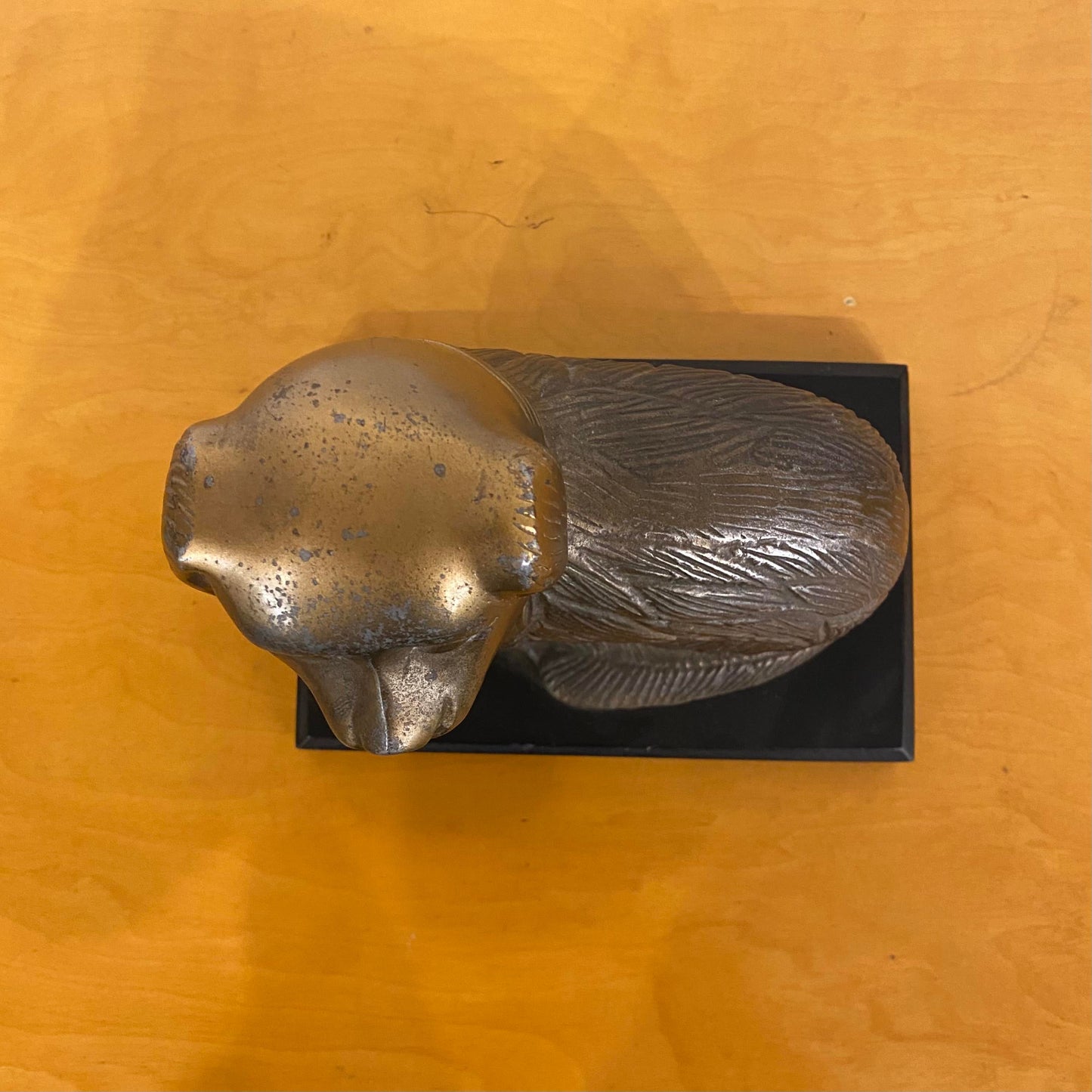 Mid Century Modern Brass Figure Dog