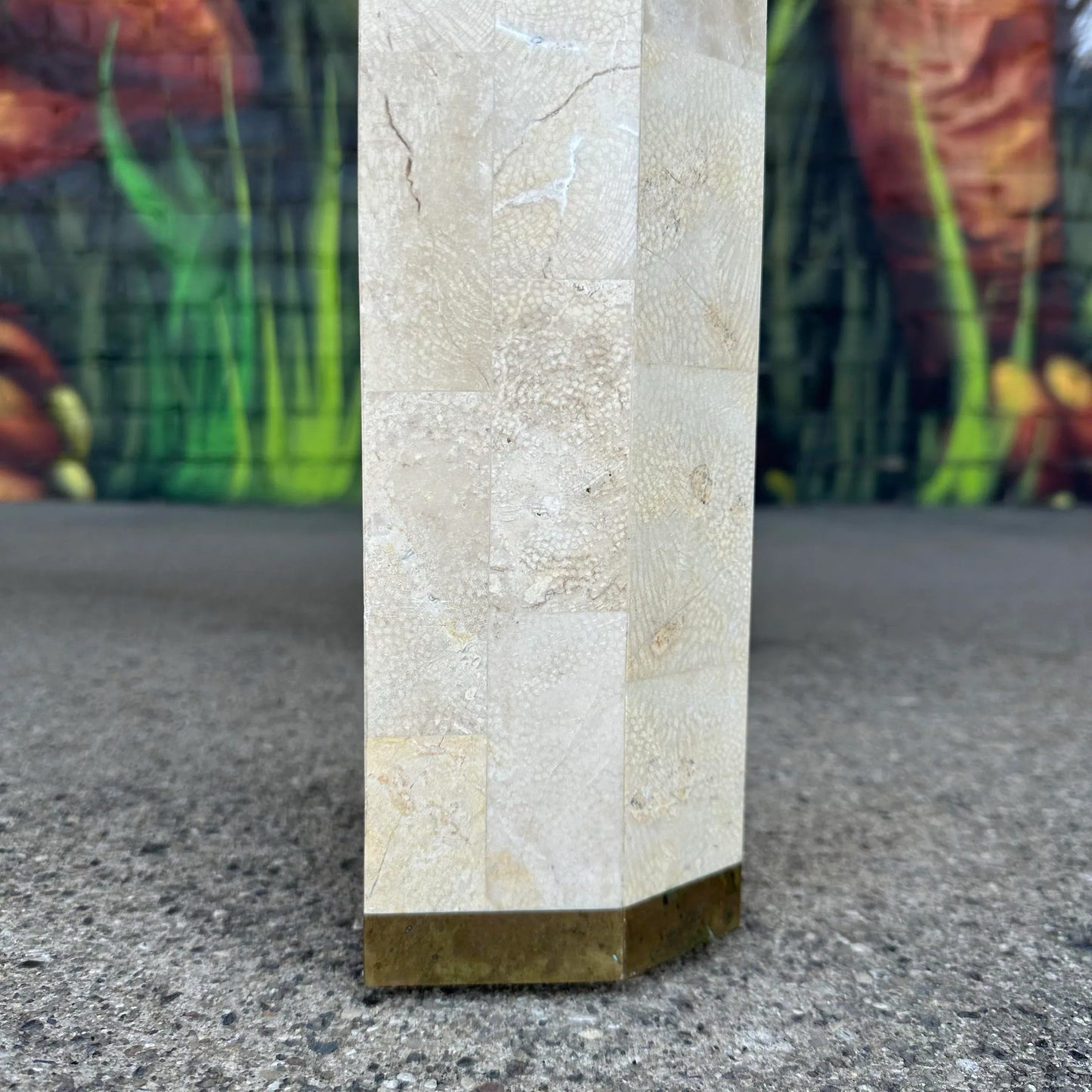 Maitland-Smith Tessellated Marble Console Table