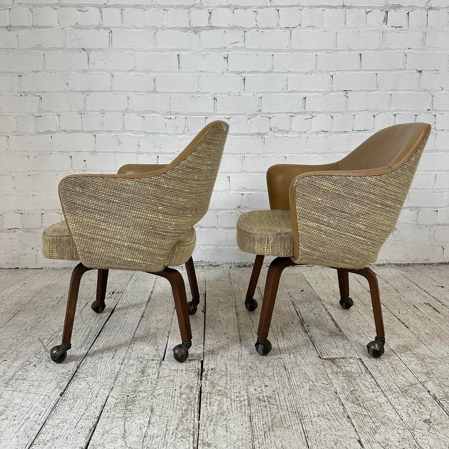 Saaranin Executive Arm Chair With Bentwood Legs on Casters