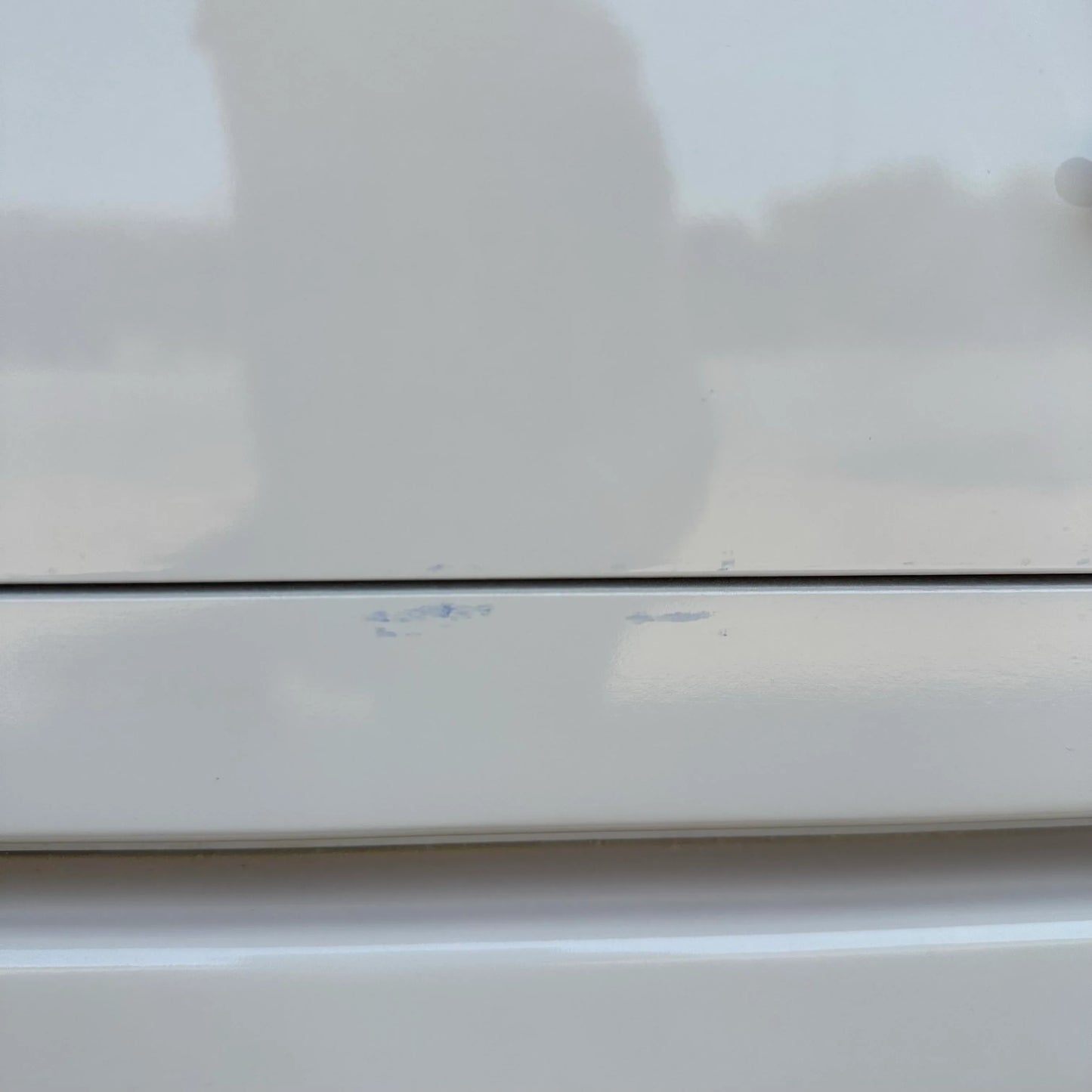 Pair of Light Pink Lacquered Nightstands Brass Hardware Western Furniture Company