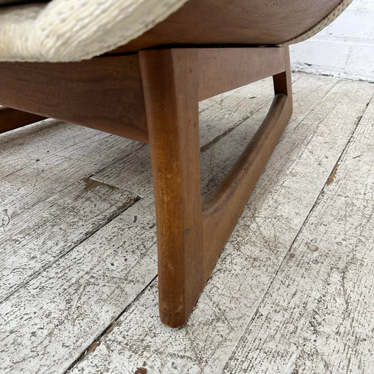 Large Adrian Pearsall Style Lounge Chair With Wood Sides