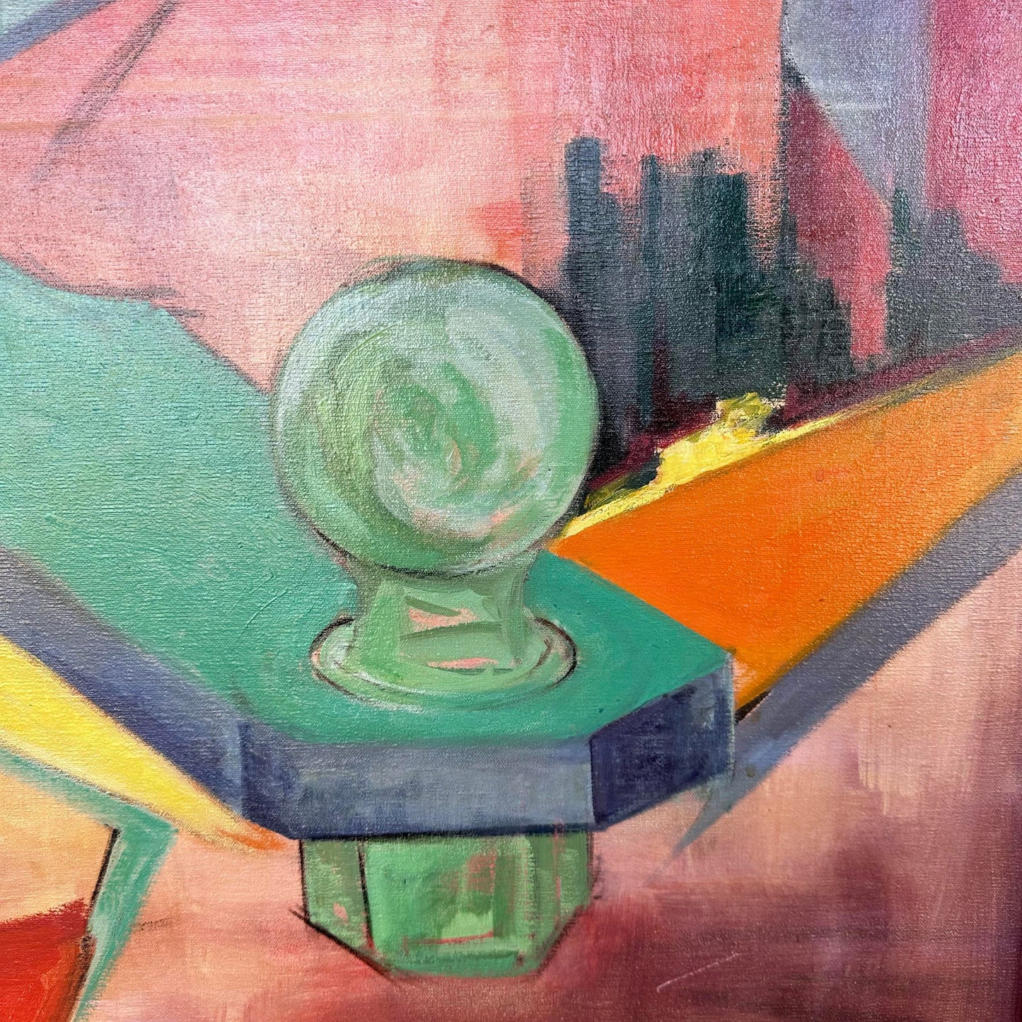 Abstract Painting by Pauline G. Biskind 1958 Cleveland May Show
