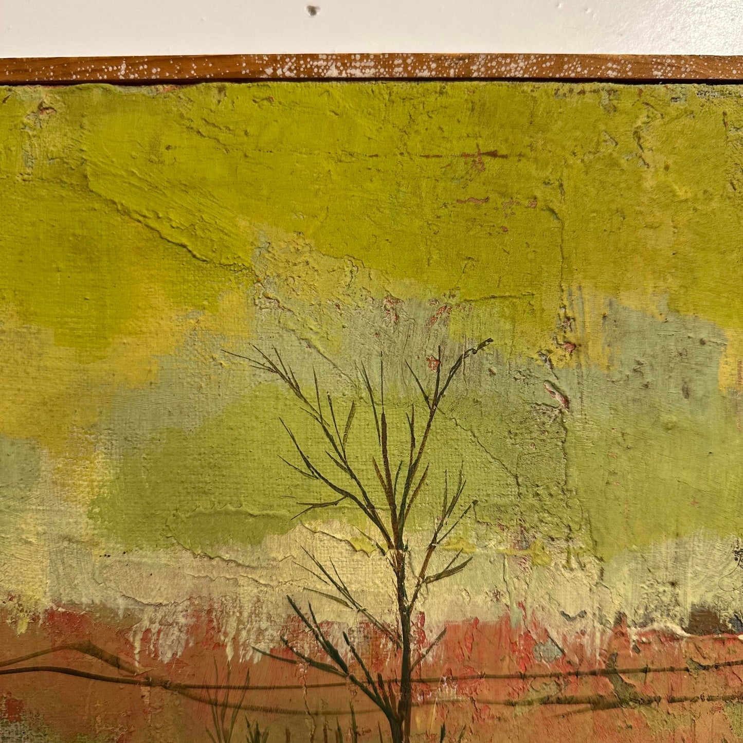 Abstract Landscape Painting Singed