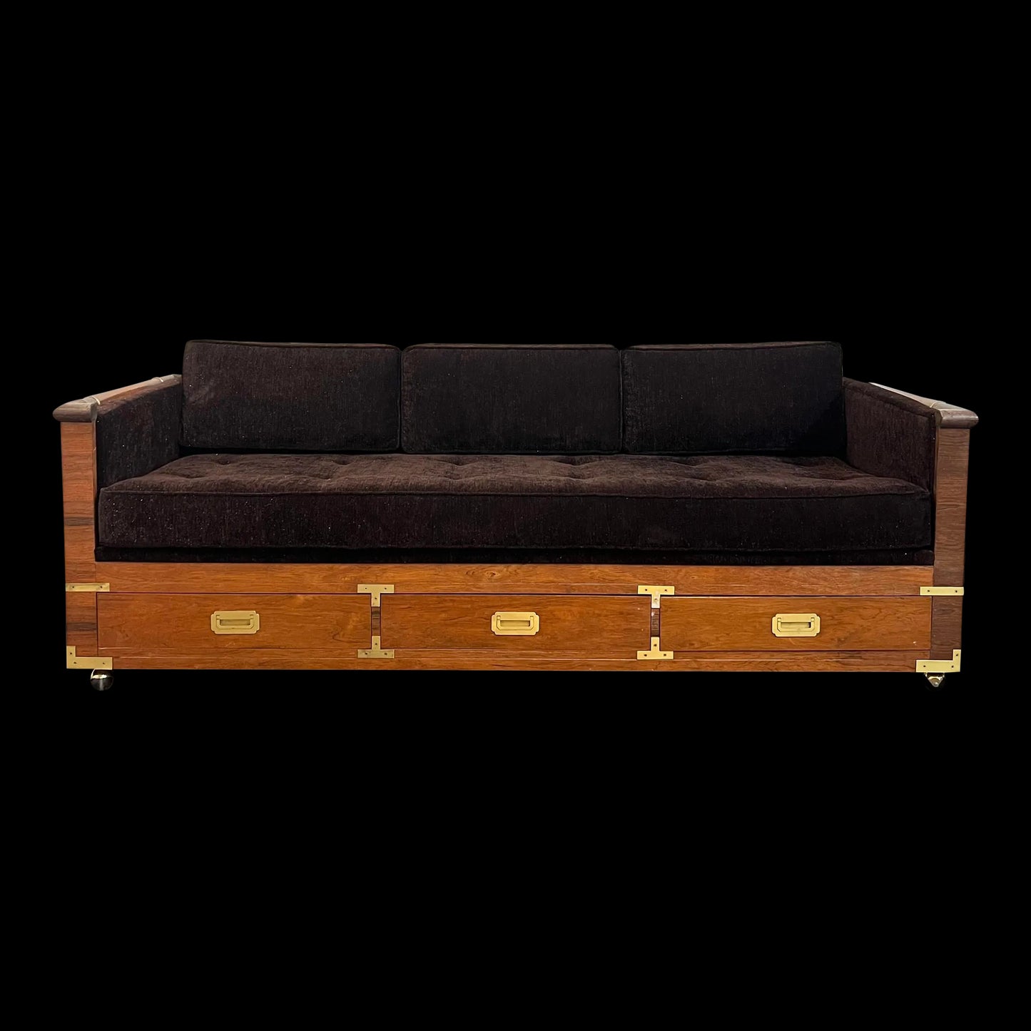 Marge Carson Campaign Rosewood Case pppSofa Day Bed