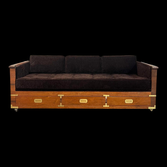 Marge Carson Campaign Rosewood Case pppSofa Day Bed