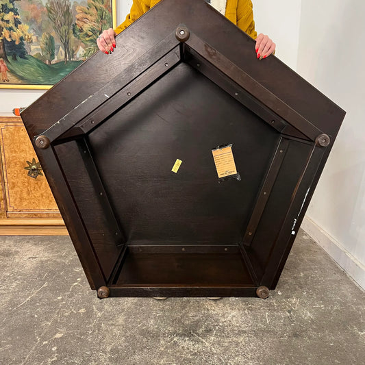 Edward Wormley for Dunbar Burlwood Pentagonal Coffee Table