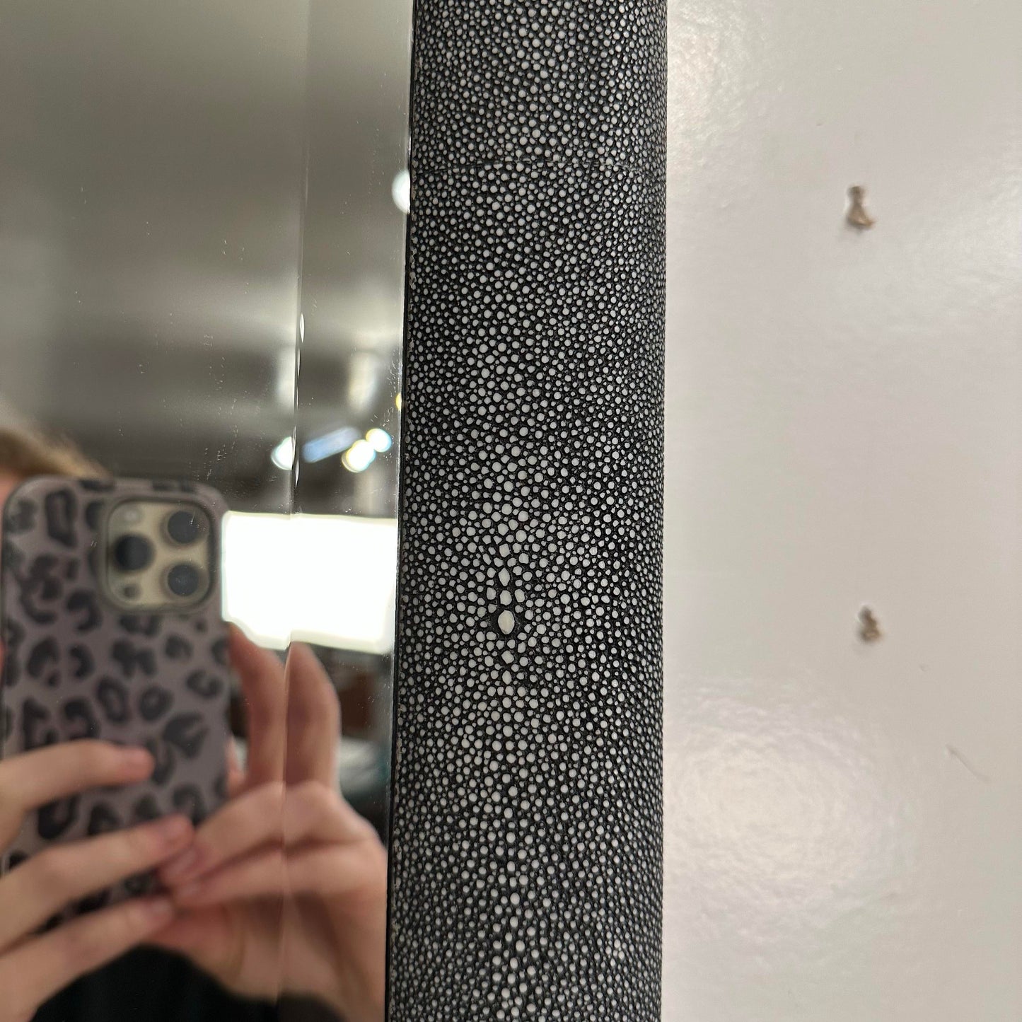 Made Goods Stingray Faux Shagreen Meg Mirror