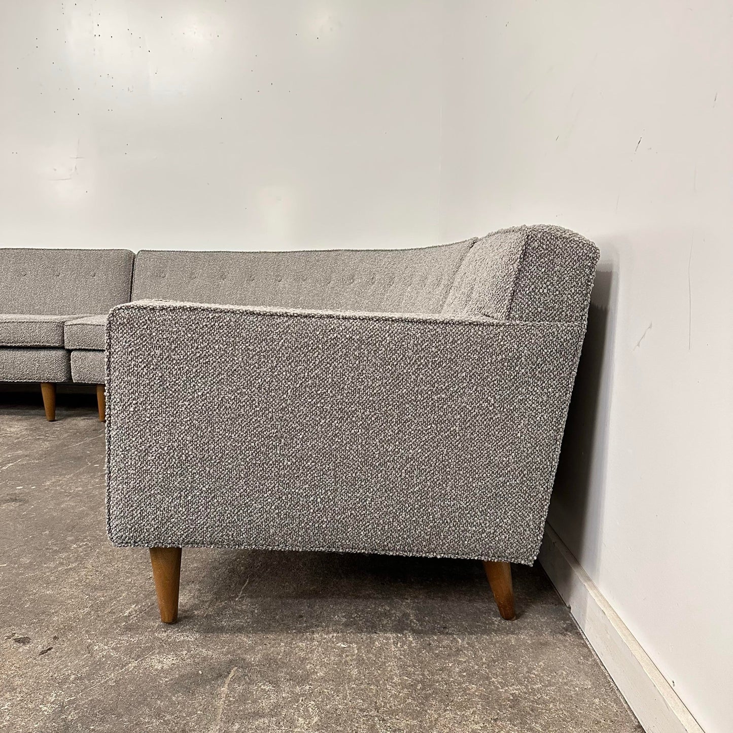 Reupholstered 3-Piece Edward Wormley for Dunbar Sectional Expertly Reupholstered With Pincore Foam