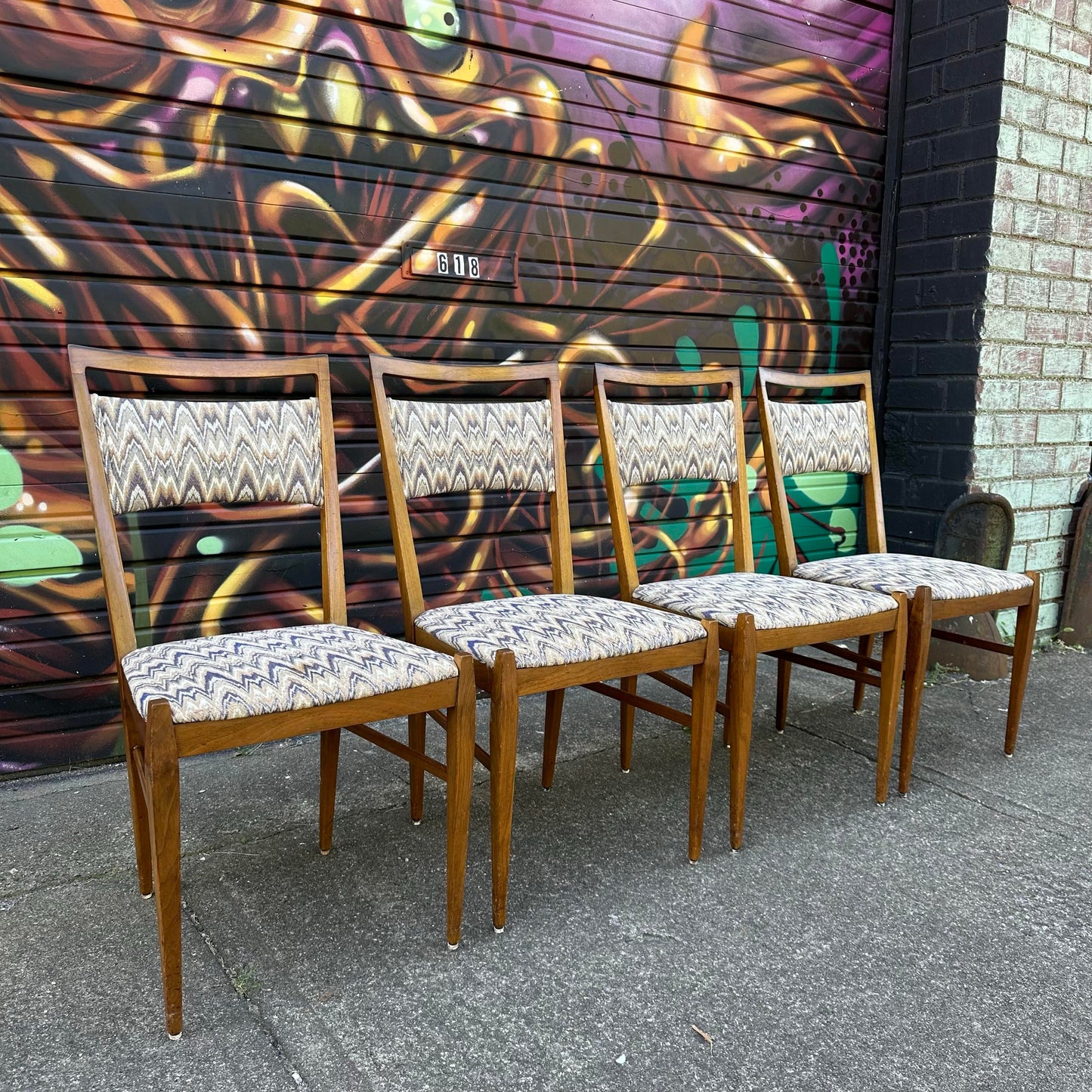 Mid Century Modern Set of 4 Paul McCobb Italian Style Dining Chairs