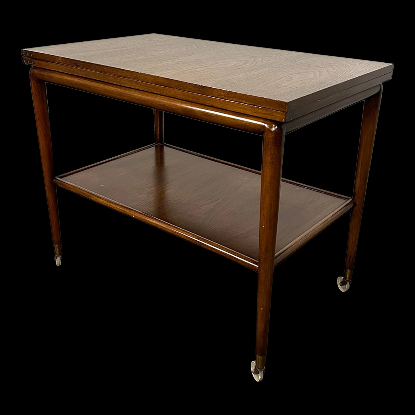 Robsjohn Gibbings for Widdicomb Expandable Flip Top Mid-Century Modern Bar Cart