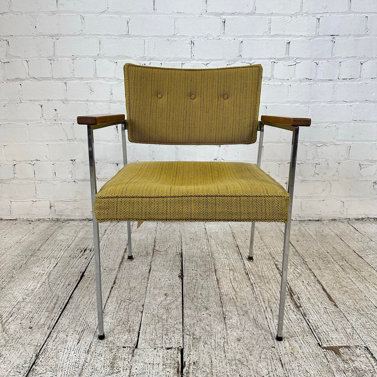 Mid Century Modern Robert John Stainless Steel Armchair