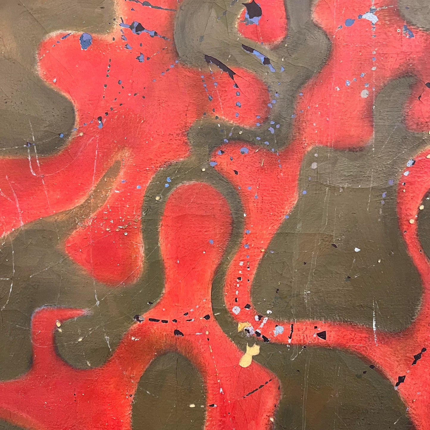 Mid 20th Century Large Abstract Painting