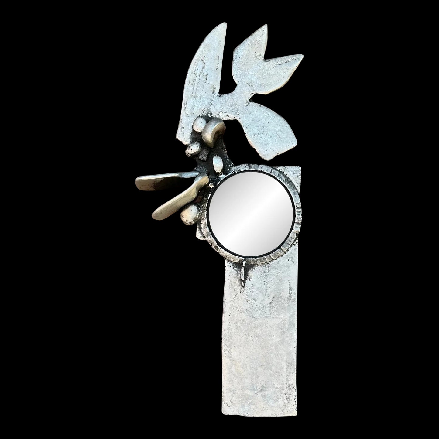 Don Drumm Aluminum Abstract Wall Mirror