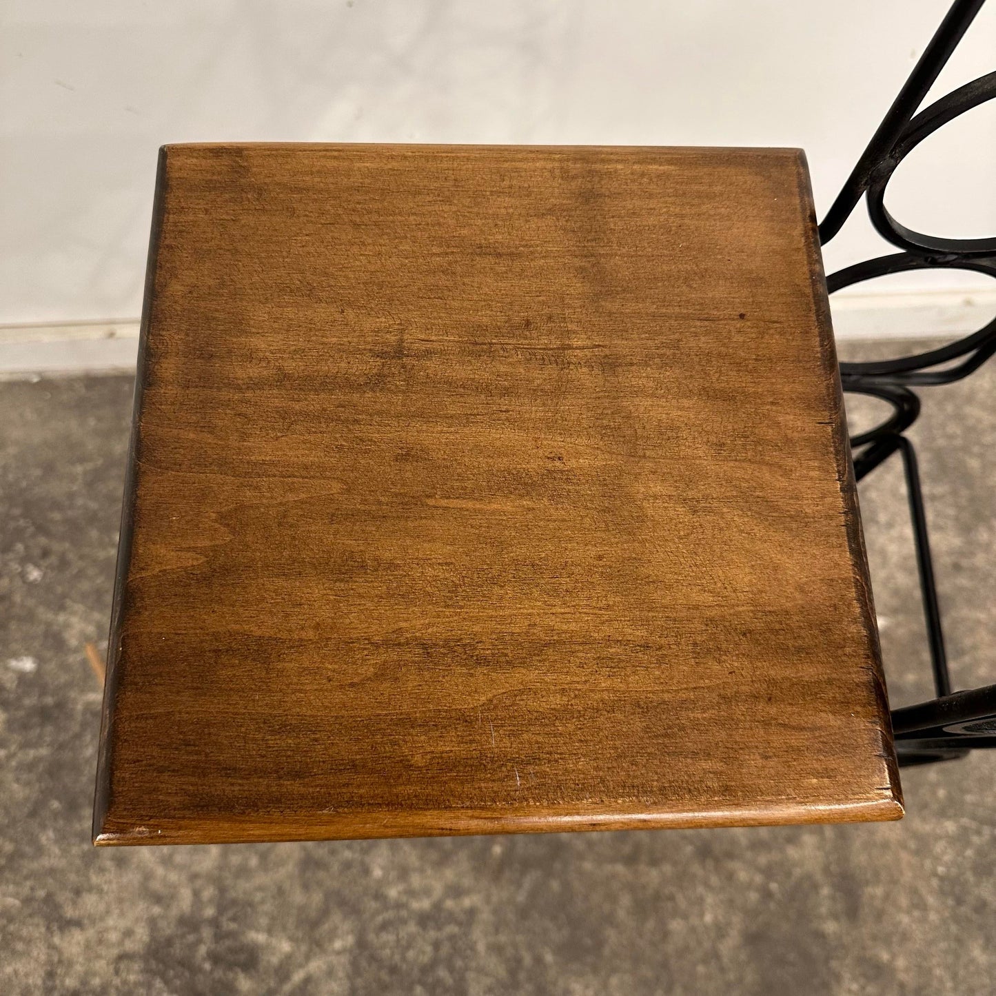 Arthur Umanoff Style Iron & Wood Wine Rack