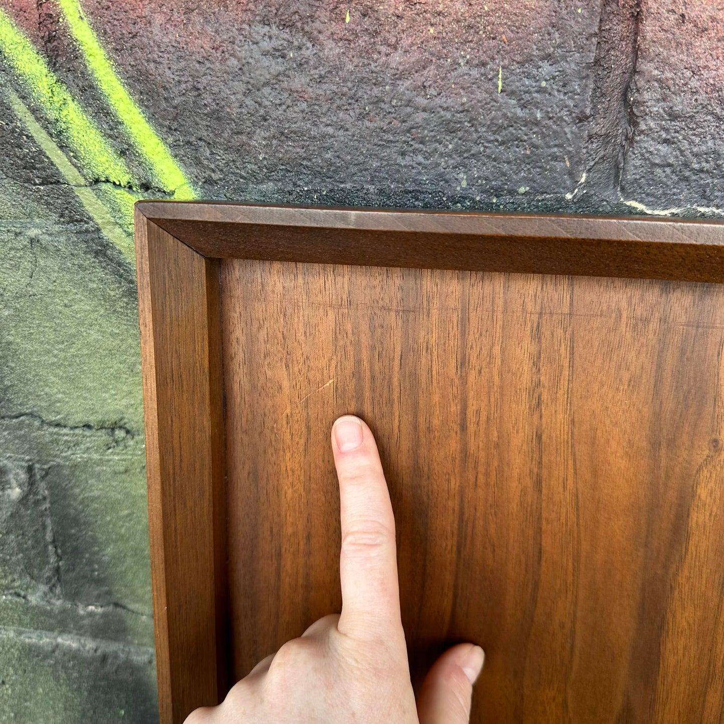 Mid-Century Modern Brutalist Tobago Canada King Size Headboard