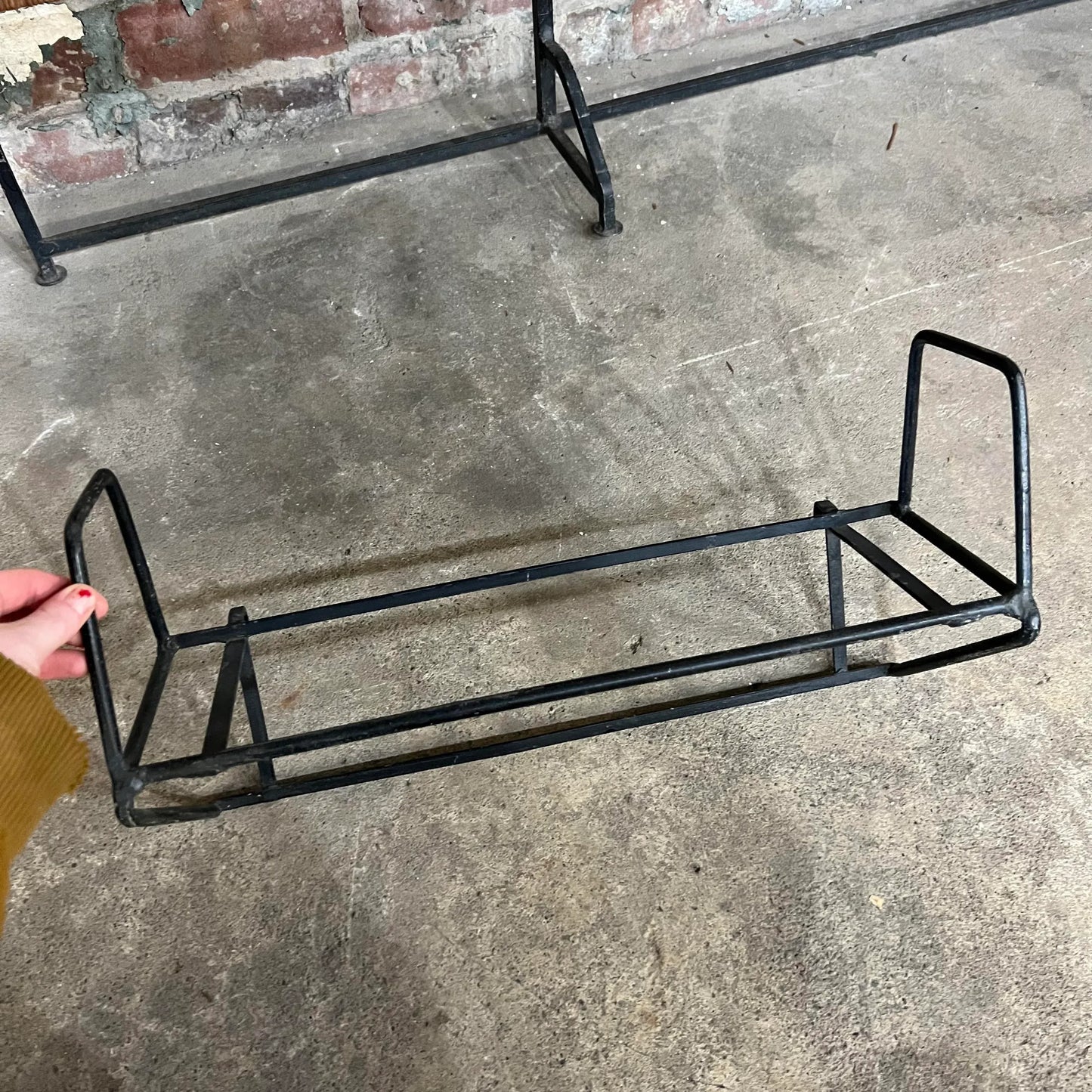 Maurizio Tempestini for Salterini Iron Headboard With Shelves.