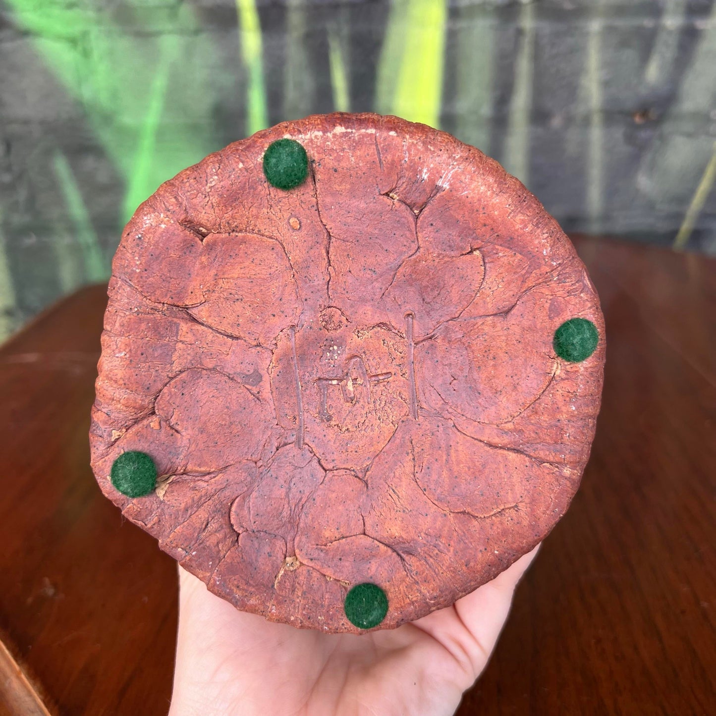 Signed Glazed Stoneware Vessel Vase