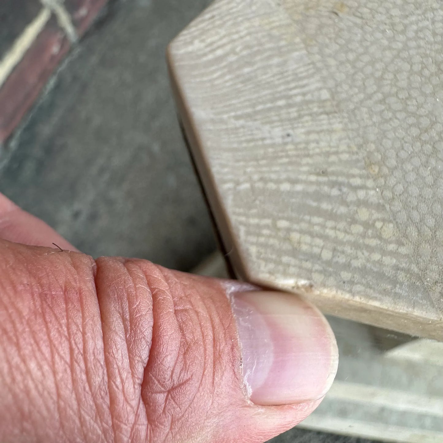 Maitland Smith Glass and Tessellated Marble Side Table