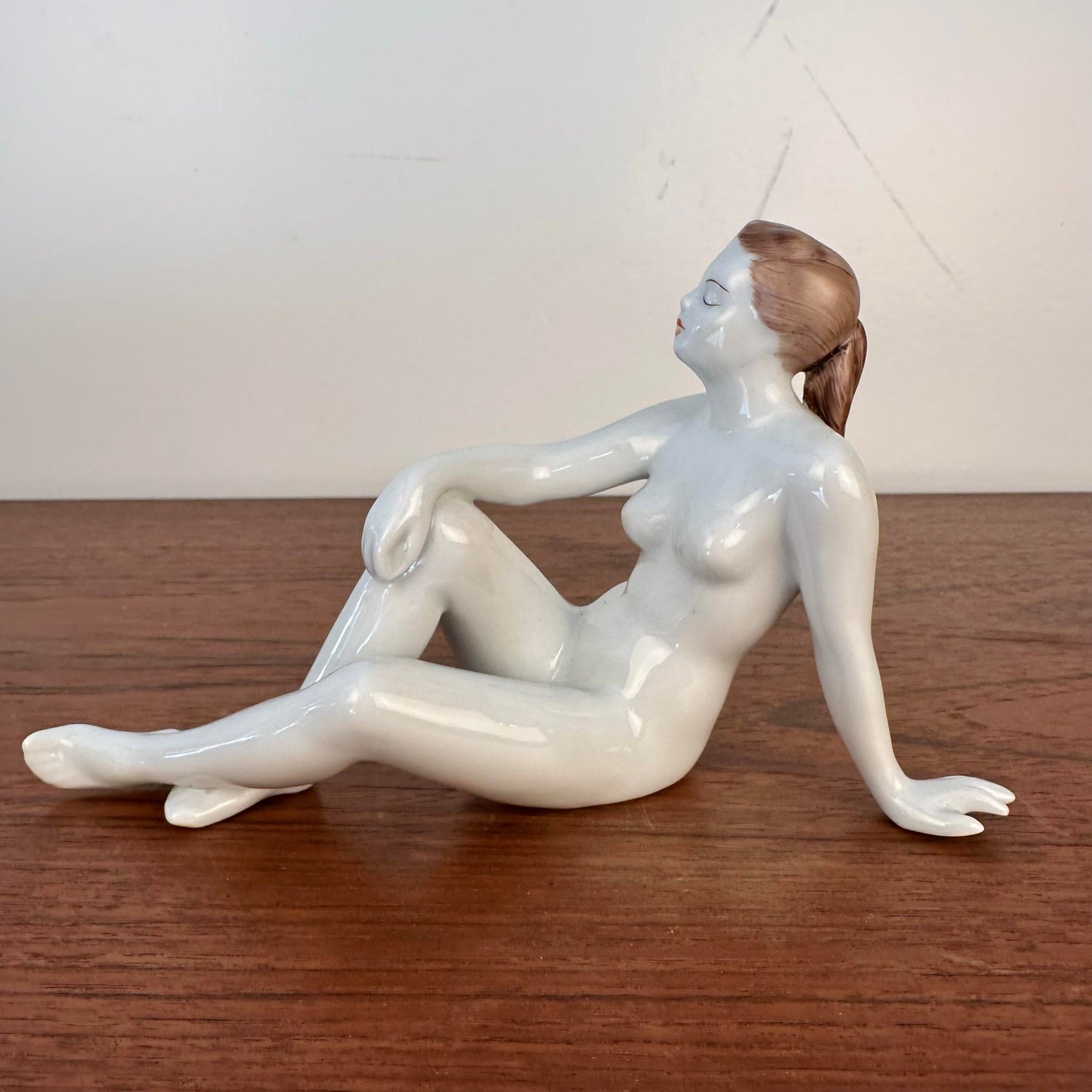 "Sunbathing" Hollobaza Woman Figurine