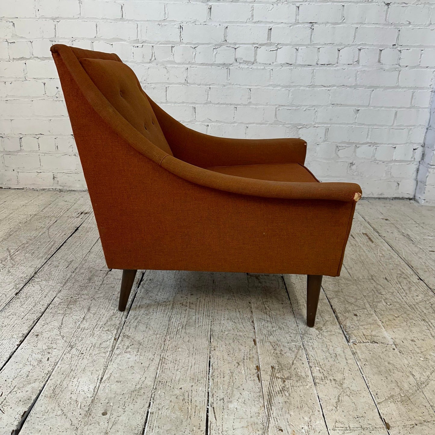 Mid 20th Century Selig Lounge Chair and Ottoman