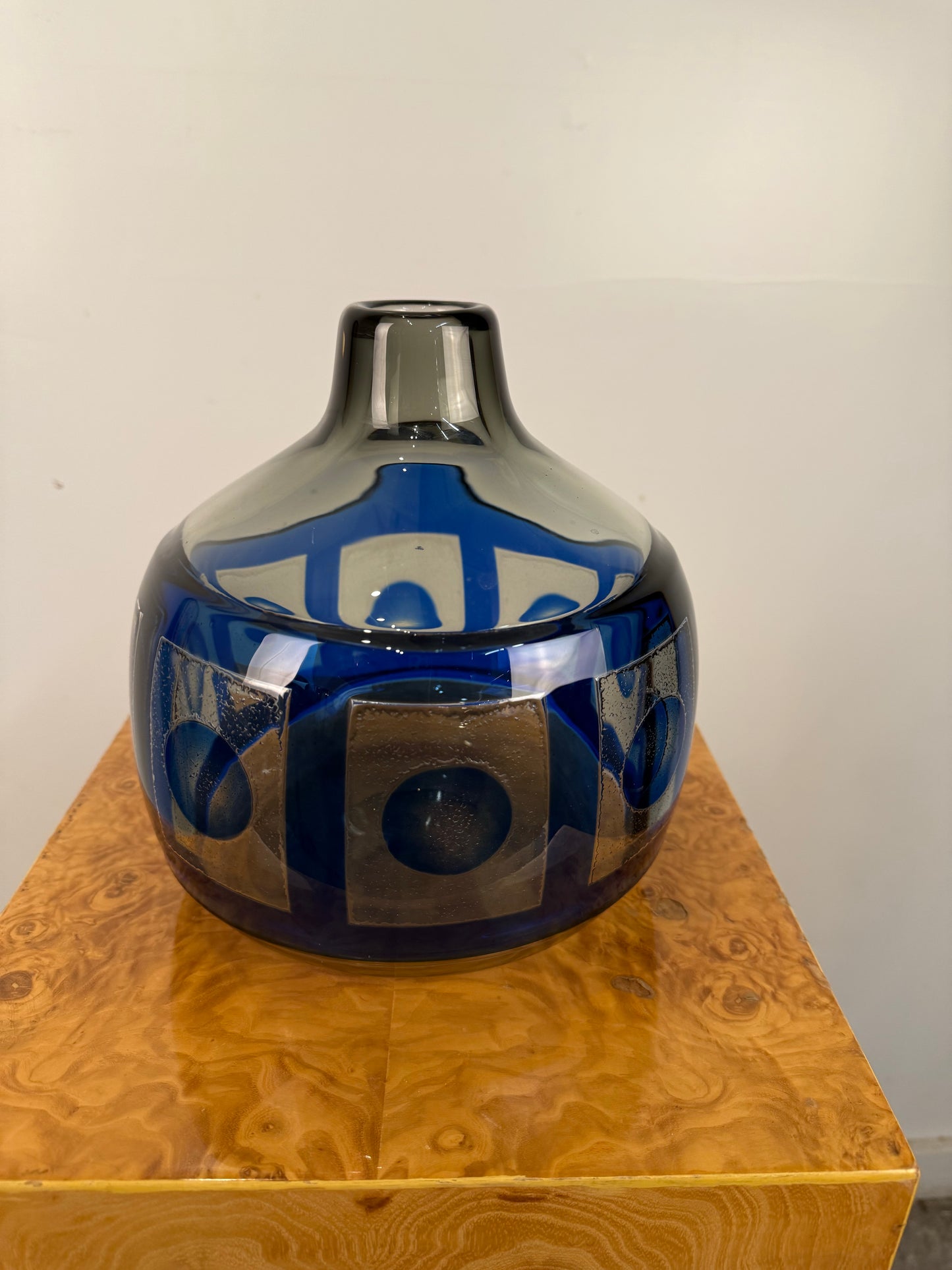 Sven Palmqvist, Ravenna Vase 2327 Signed Orrefors Sweden, C. 1950