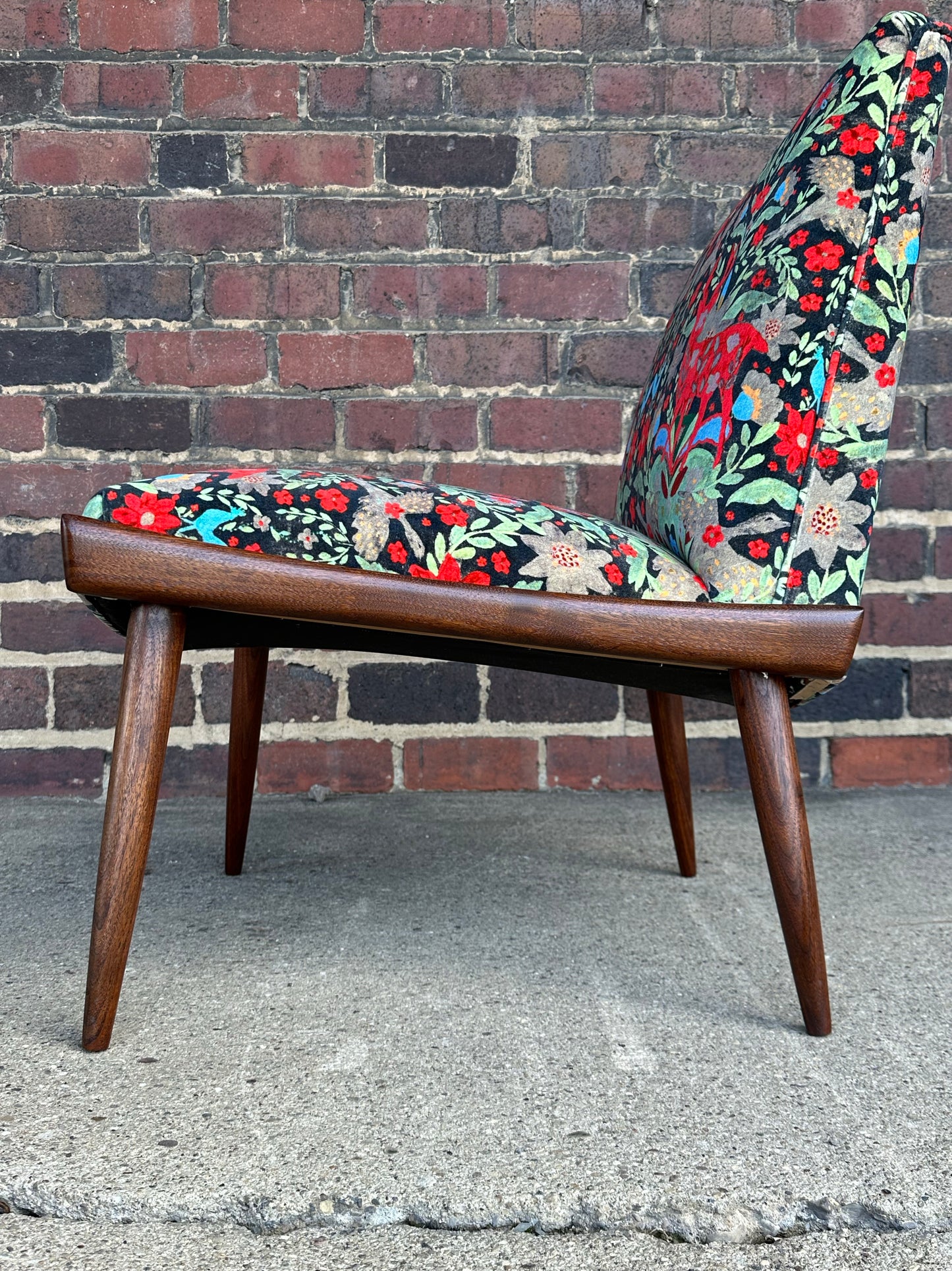 Pair of Kroehler Slipper Chairs Mind the Gap Fabric
