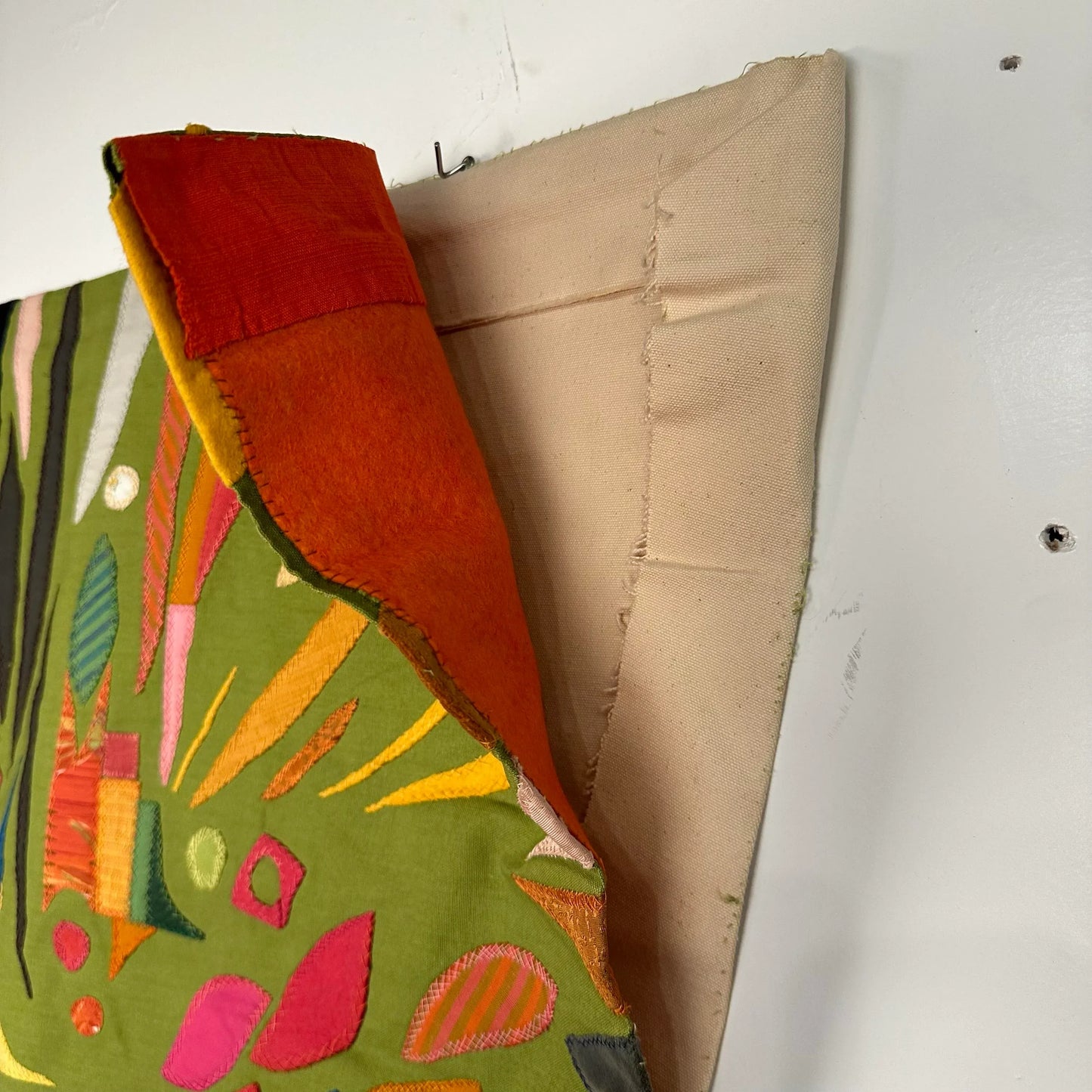 1960s Studio Made Kristina Friberg Fiber Art Tapestry “Joy”