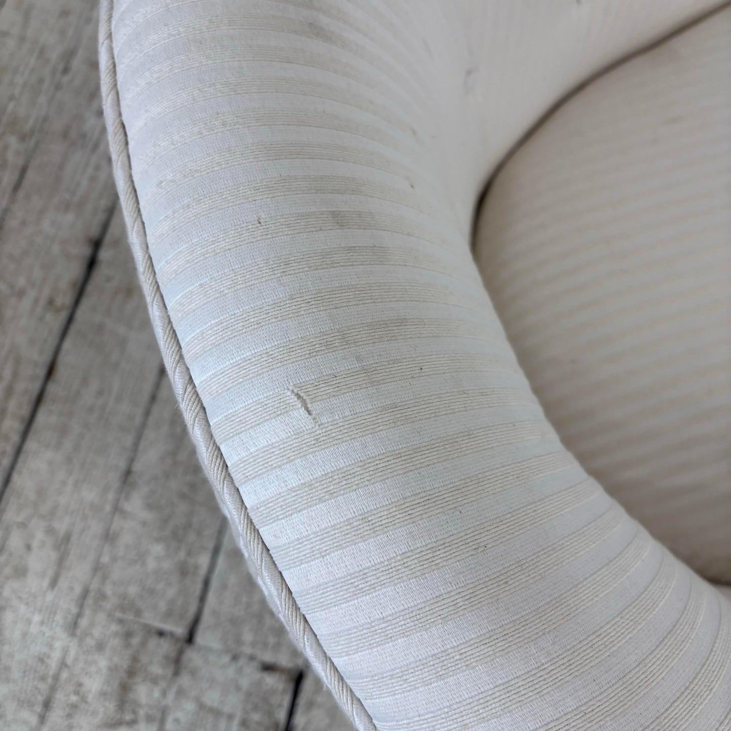 Milo Baughman Swivel Rock Barrel Chair