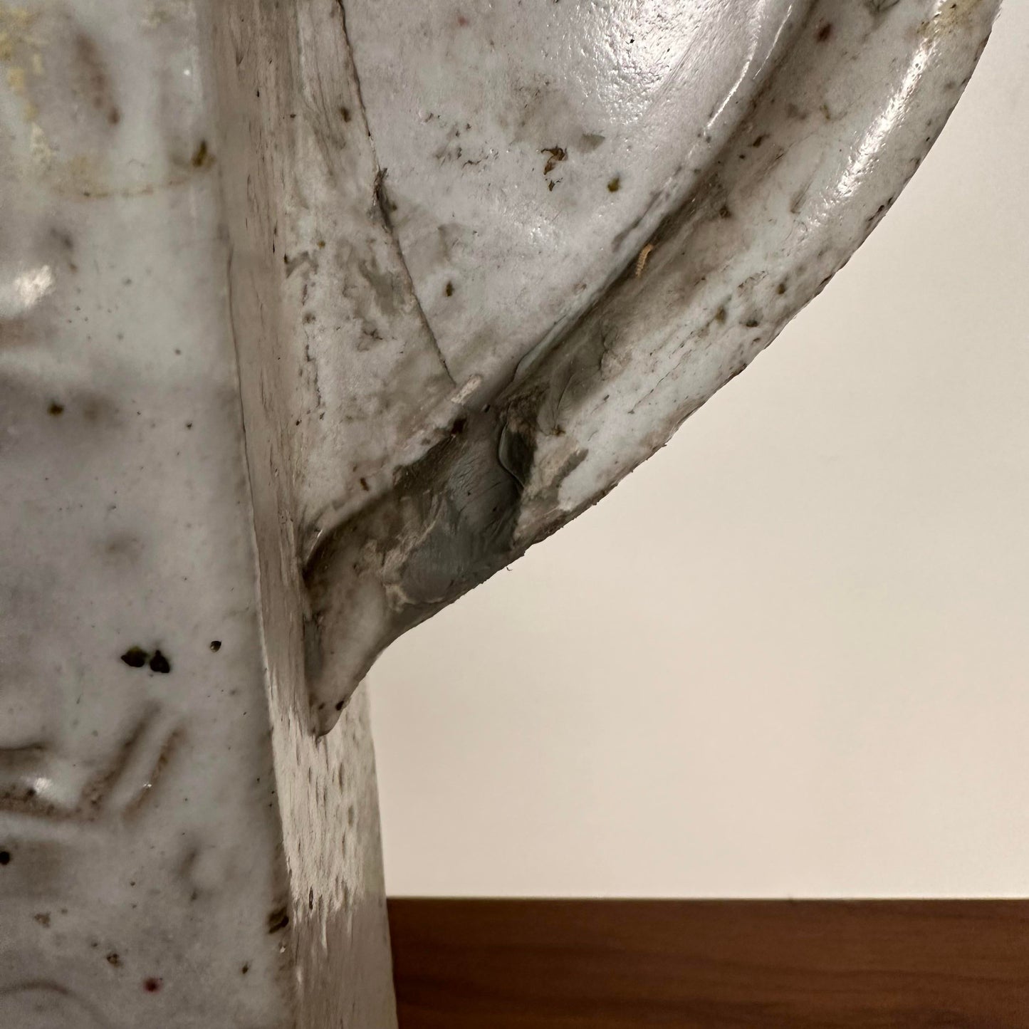 Large Slab-Made Ceramic Floor Vessel Signed