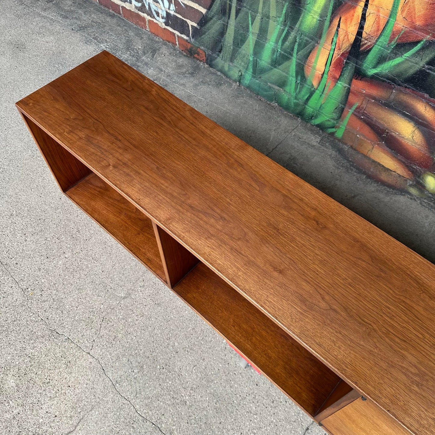 Jens Risom Floating Walnut Credenza Mid-Century Modern
