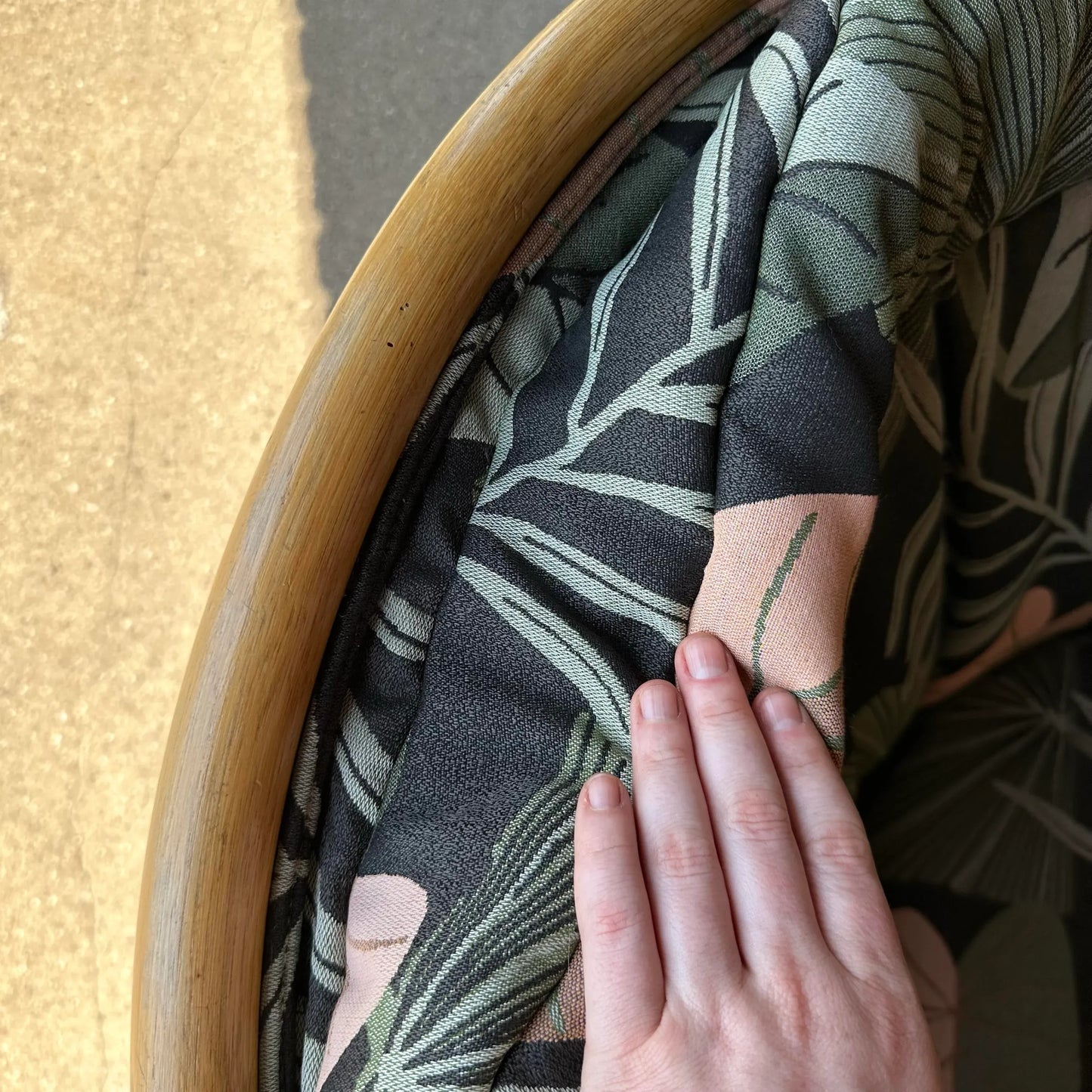 Pair of Gabriella Crespi Pencil Reed Chairs by Comfort Designs Reupholstered