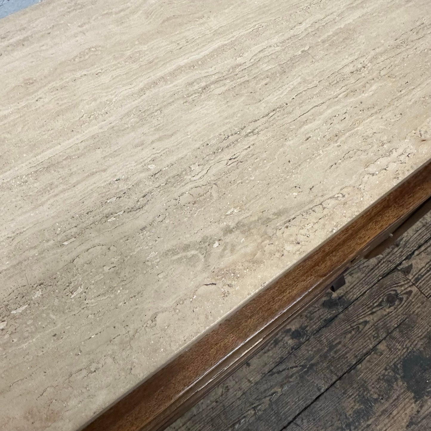 Drexel Heritage Travertine Top Credenza