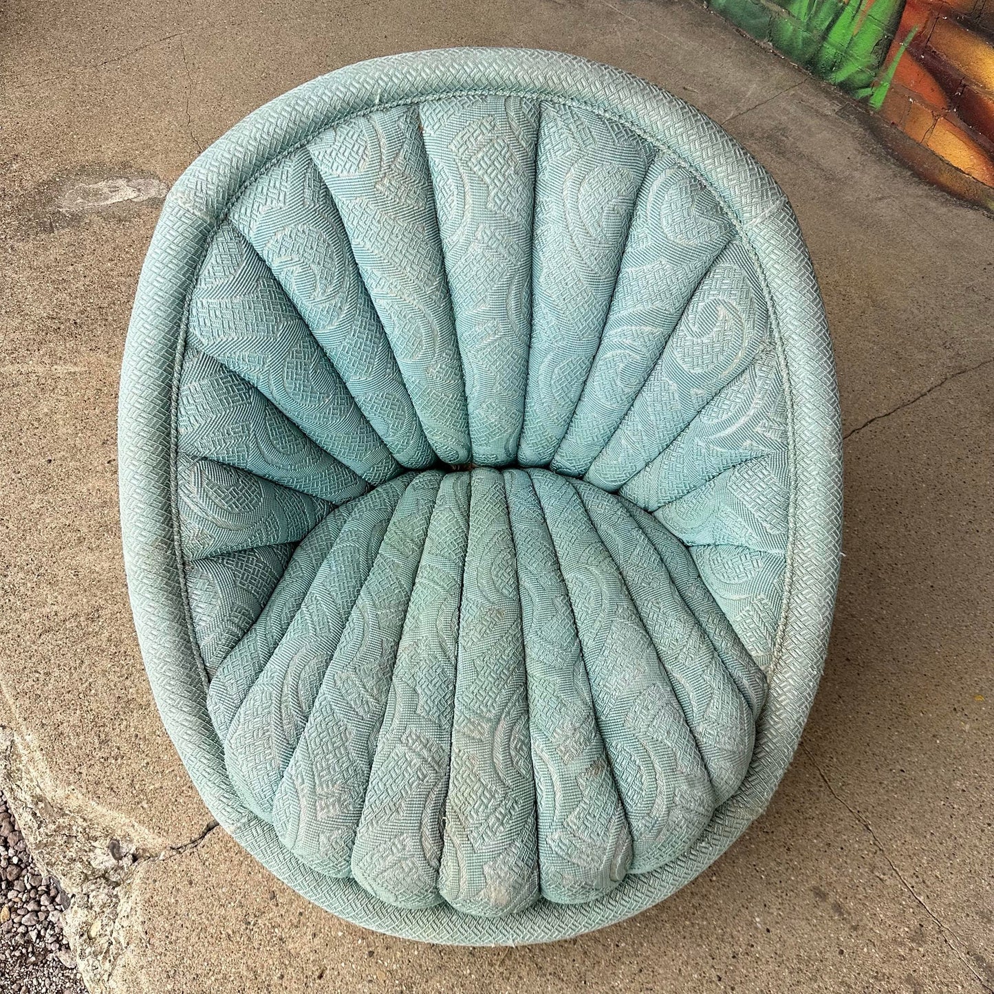 Mid-Century Clam Shell Slipper Chair