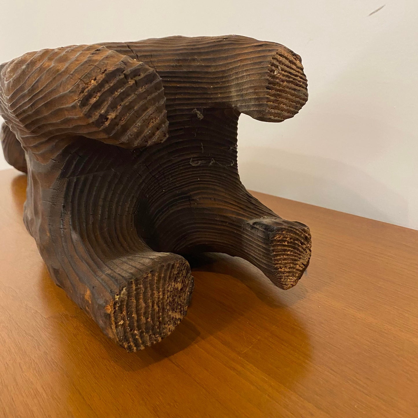 1960s Mid-Century Modern Witco Wood Carved Cat