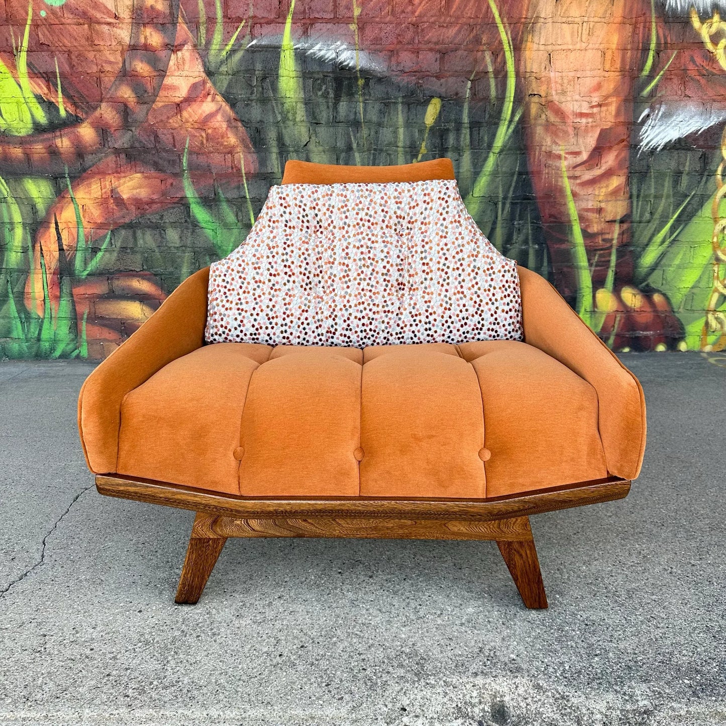 Mid-Century Modern Pearsall Style Lounge Chair Custom Reupholstered