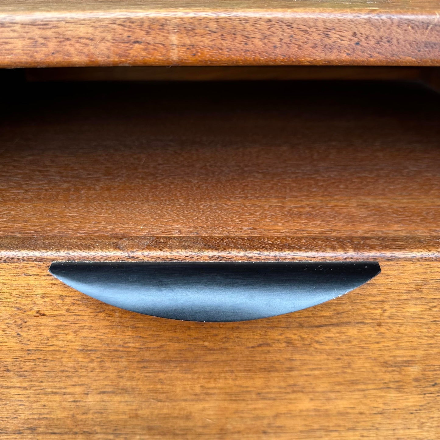 Jens Risom Danish Mid-Century Fall-Front Walnut Bedside Table