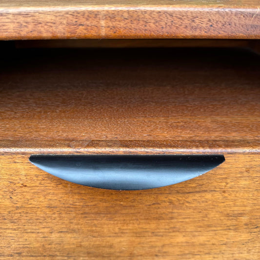 Jens Risom Danish Mid-Century Fall-Front Walnut Bedside Table