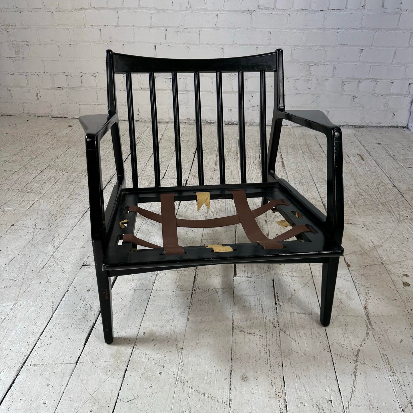 Kofod Larsen for Selig Wooden Lounge Chair Danish Style