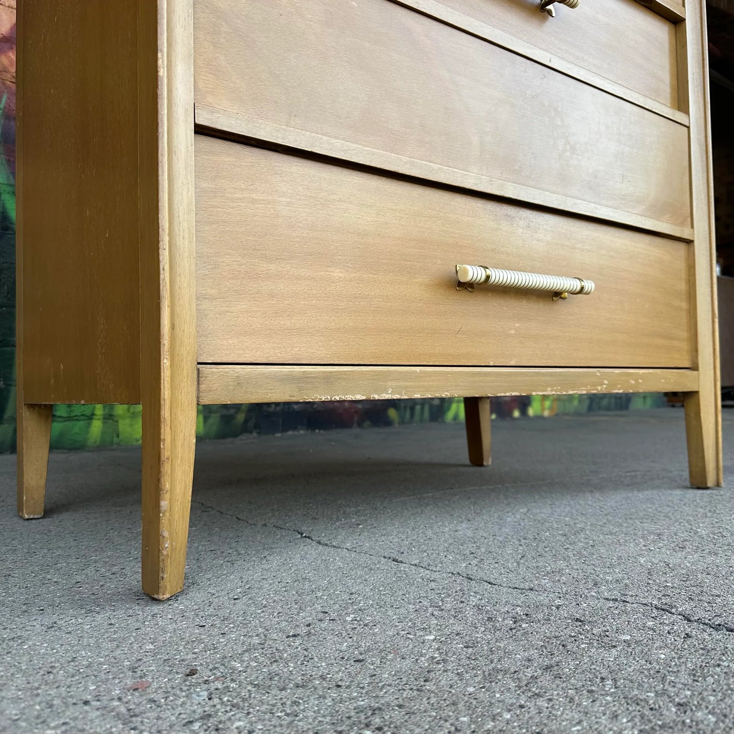 Mid-Century Modern Widdicomb Mahogany Highboy Dresser