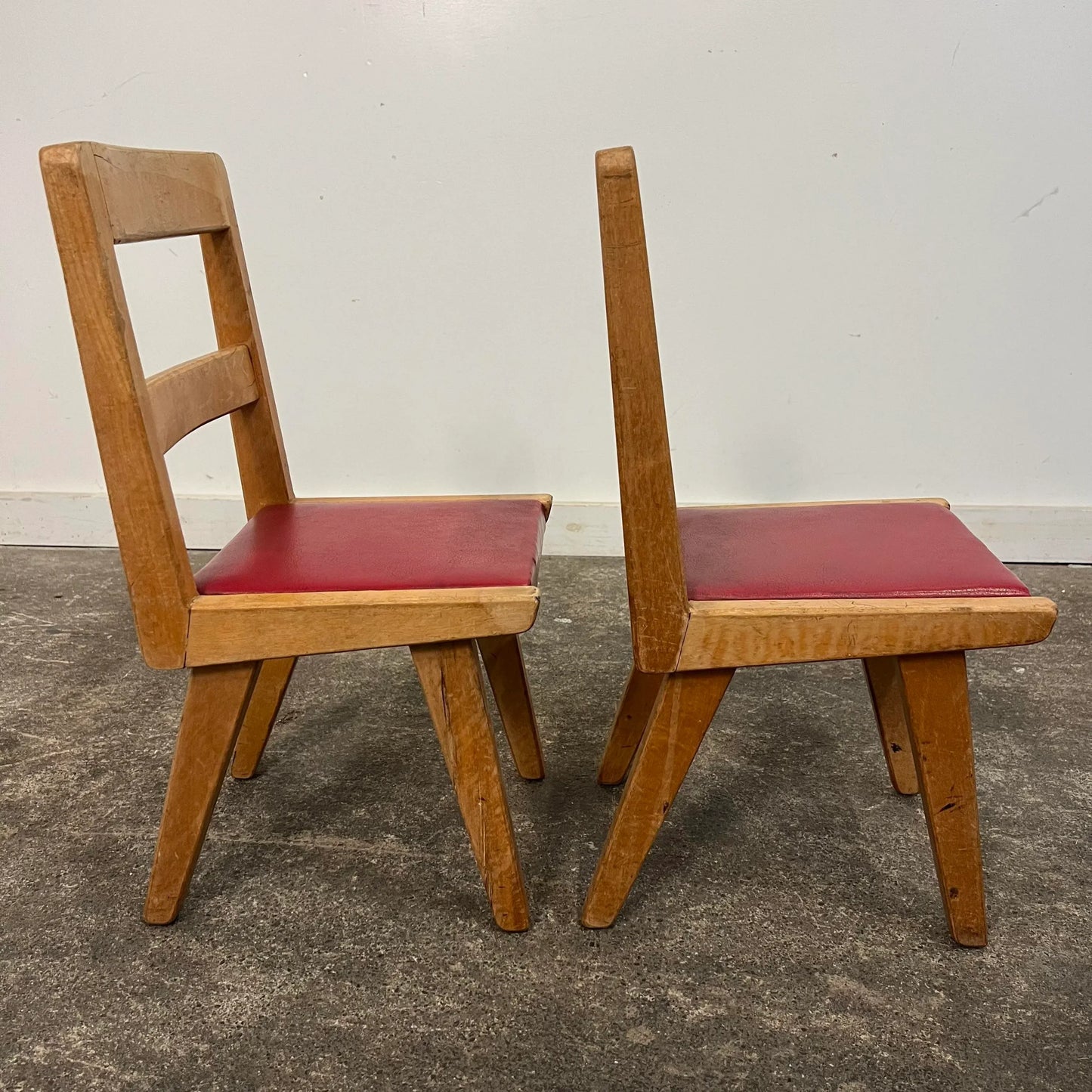 Pair of Jens Risom Style Children’s Chairs