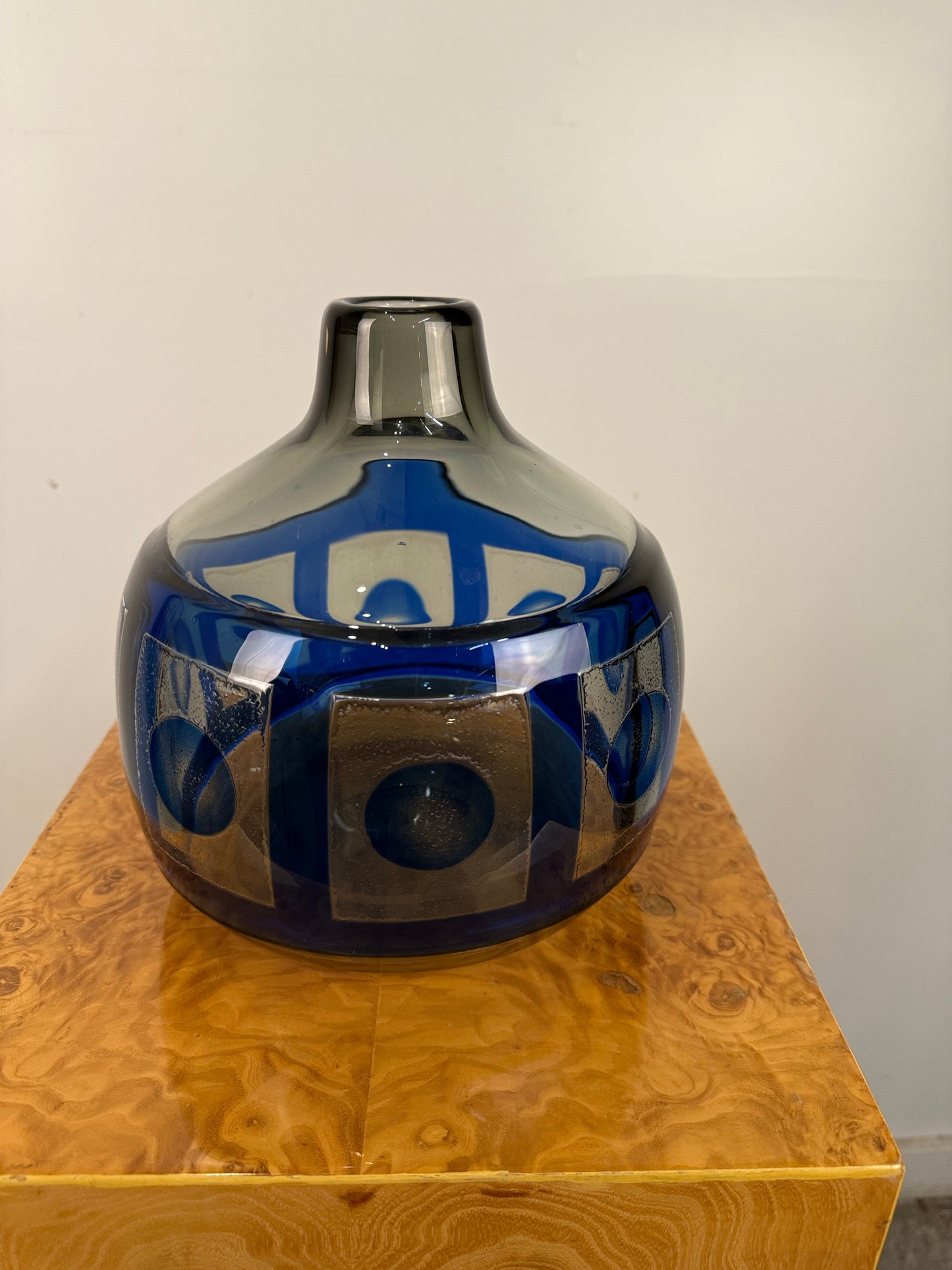 Sven Palmqvist, Ravenna Vase 2327 Signed Orrefors Sweden, C. 1950