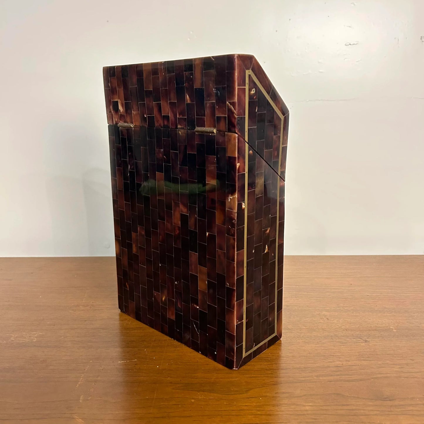 Tessellated Marble Box by Karl Springer