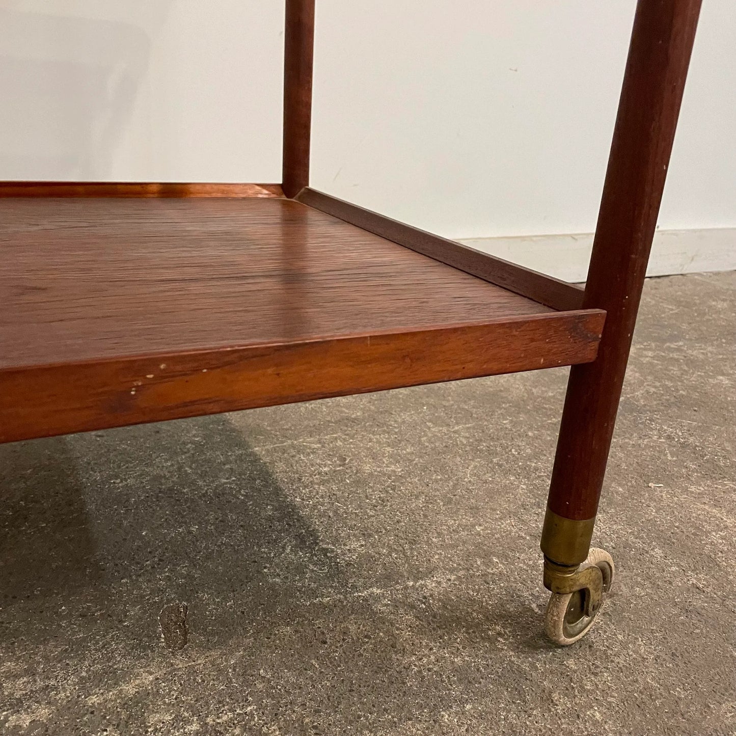 Ludwig Pontoppidan Danish Teak Bar Cart Danish Modern