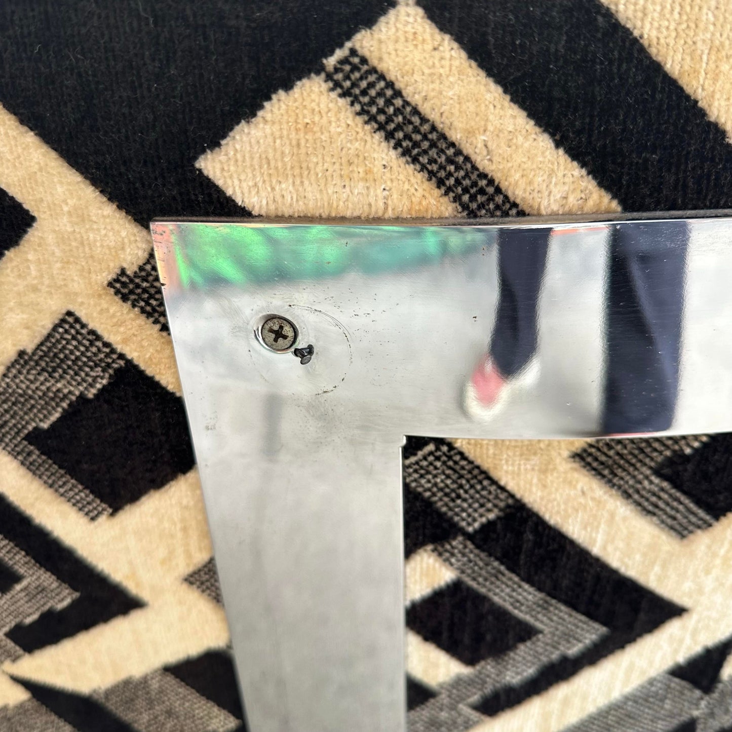 Mid-Century Modern Chrome Sofa by Flair in the Style of Milo Baughman