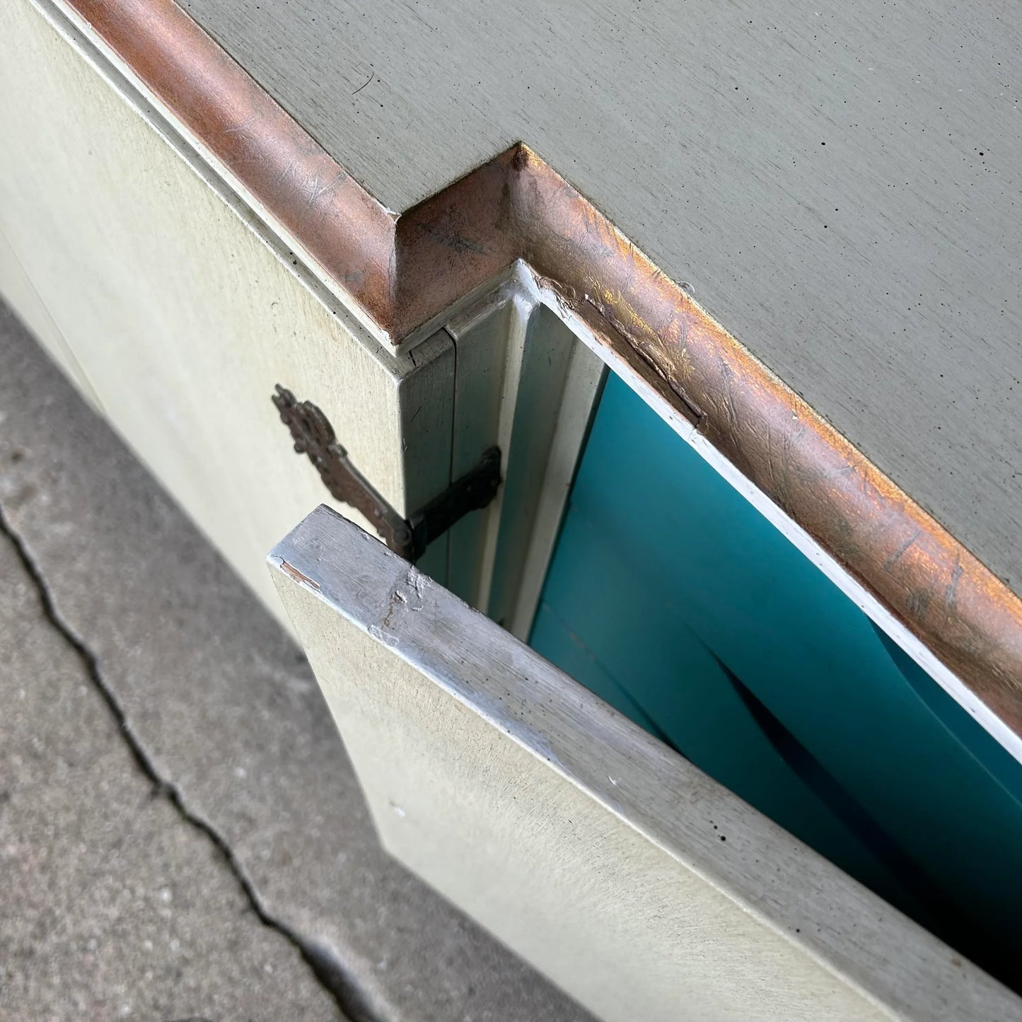 Modern Credenza With Greek Key Legs